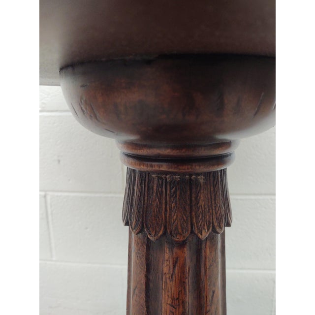 2000 - 2009 Jonathan Charles Buckingham Collection Mahogany 32" Round Pedestal Game Table For Sale - Image 5 of 12