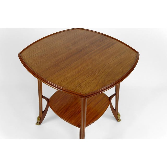 Brown Pedestal Table attributed to Louis Majorelle, France, 1900s For Sale - Image 8 of 18