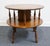 Brown Heywood Wakefield Solid Maple Early American Colonial 28" Tiered Round Drum Accent End Table 1476 - Cinnamon Finish For Sale - Image 8 of 11