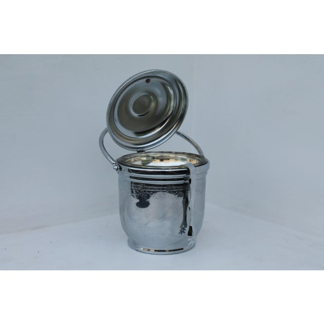 1970s Mid-Century Modern United Sold Brass Co. u.s.a. Chrome Ice Bucket For Sale In Miami - Image 6 of 10