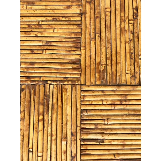 Contemporary Vintage Bamboo Coffee Table, Manner of Gabriella Crespi For Sale - Image 3 of 8