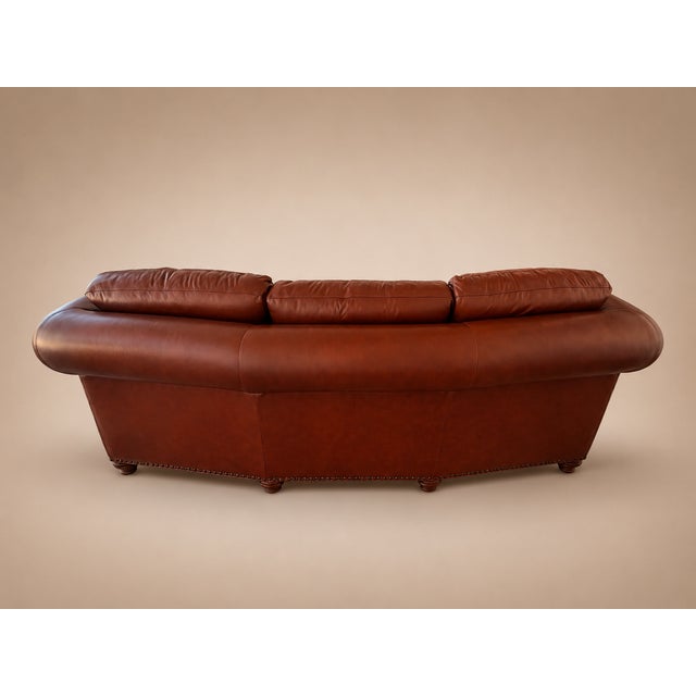 Genuine Leather Sofa – Like New – Premium Full Leather – $5,000+ Retail Selling a genuine leather sofa, custom made. Never...
