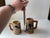Beige Medieval Themed German Bier Steins Mugs in Glazed Stoneware, Set of 2 For Sale - Image 8 of 9