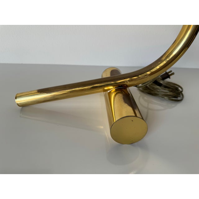 Mid Century Modern Brass Swivel Articulating Desk Lamp For Sale - Image 11 of 12