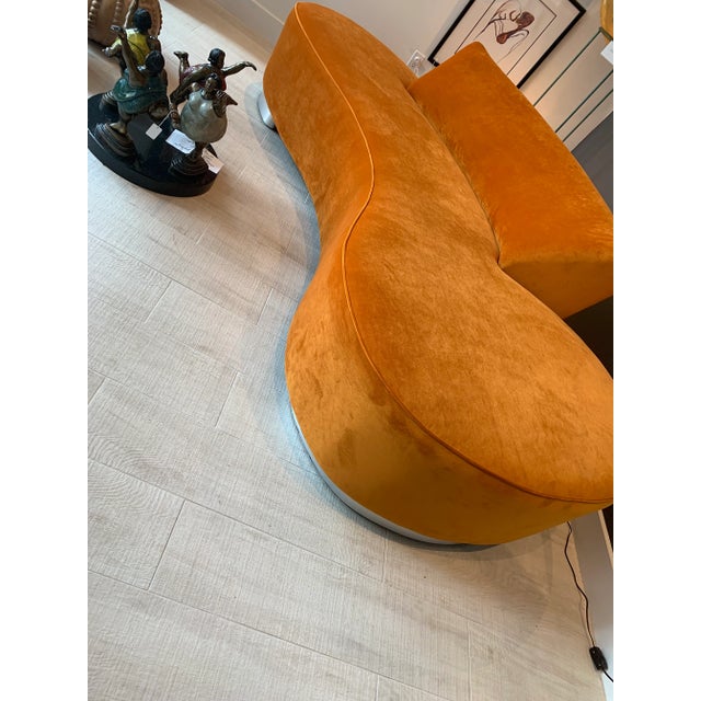 1990s Mid-Century Modern Vladimir Kegan Style Sofa For Sale In Tampa - Image 6 of 7