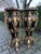 Late 20th C. Italian Baroque Black Gold Pedestals - Pair For Sale - Image 11 of 11