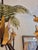 Vintage Italian Tole Palm Tree Chandlier or Light Fixture For Sale - Image 4 of 5