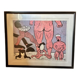 Framed Lithograph – Hunter Marshall – “Mr. Big Stuff” – Rare Edition 2/3 – Signed 1992 For Sale