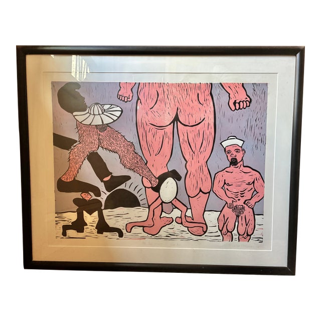 Framed Lithograph – Hunter Marshall – “Mr. Big Stuff” – Rare Edition 2/3 – Signed 1992 For Sale