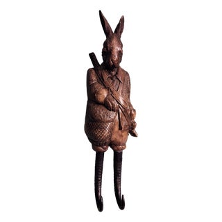 Black Forest Hunting Wall Rabbit, 1980s For Sale