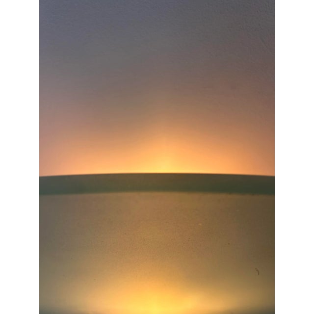 Vintage Sandblasted Glass Wall Lights, 1980, Set of 2 For Sale - Image 3 of 12