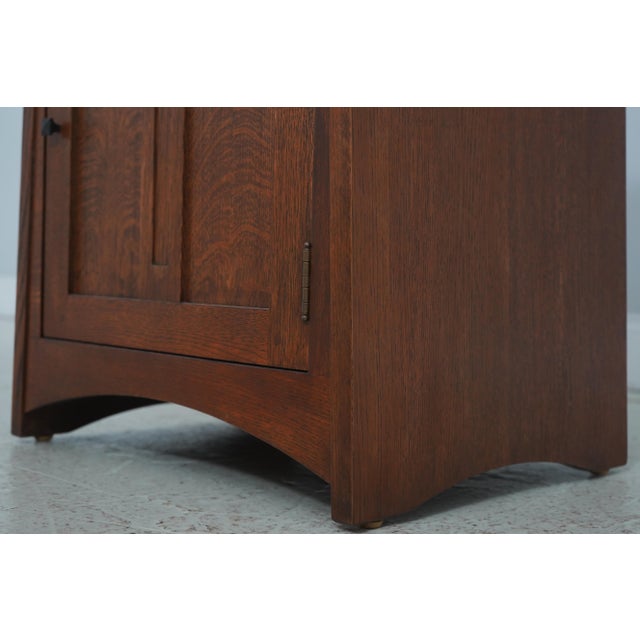 Pair Stickley Mission Oak Highlands Nightstands For Sale - Image 11 of 18