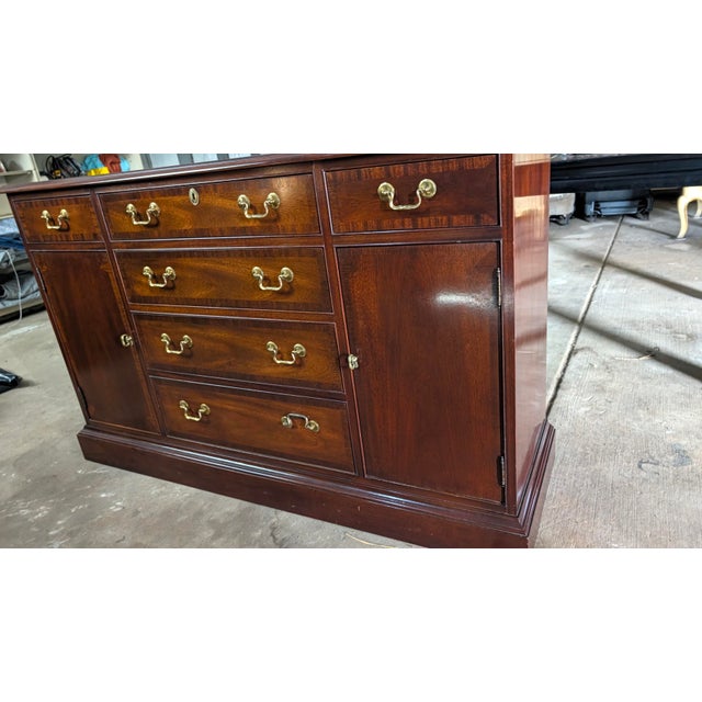 Late 20th Century Late 20th Century Hickory Chair Historical James River Plantations Mahogany Sideboard Buffet For Sale - Image 5 of 9