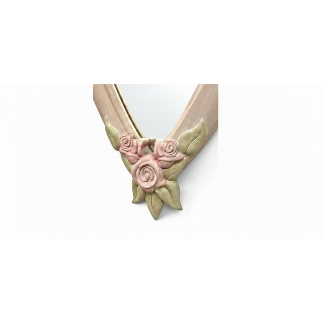 Make a bold statement with this whimsical postmodern triangle mirror, designed in a striking inverted silhouette. The...