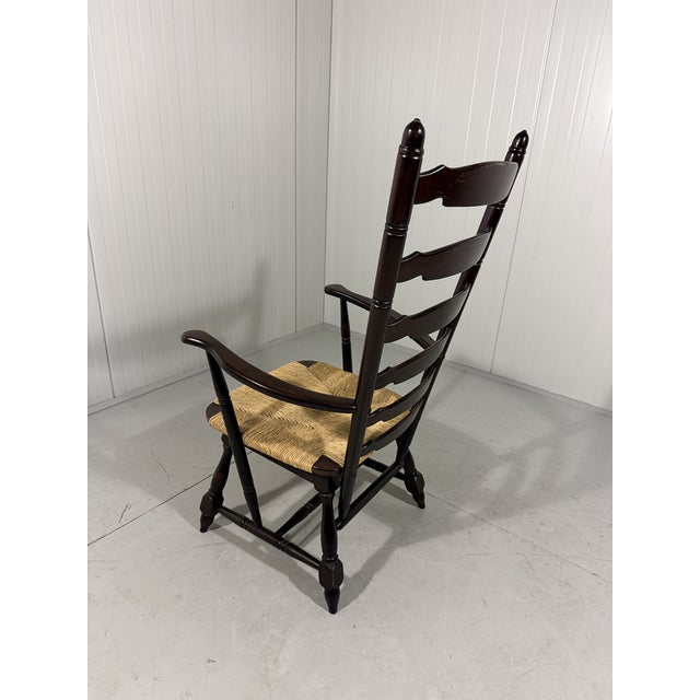 Brutalist Rustic High Ladder Back Armchair, 1960s For Sale - Image 15 of 18