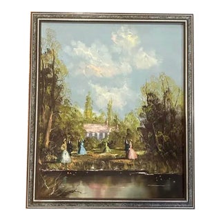 Impressionist Scene Oil Painting For Sale