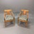 Set of Biedermeier Swedish Carver Chairs in Quilted Golden Birch Square, 1920s For Sale - Image 4 of 5