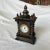 Brass 1990s English Style Brass and Brown Marble Mantle Wind-Up Clock For Sale - Image 8 of 10