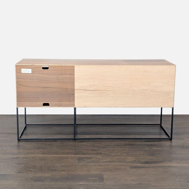 Wood Blu Dot Rule 1-Door/2-Drawer Console For Sale - Image 7 of 9
