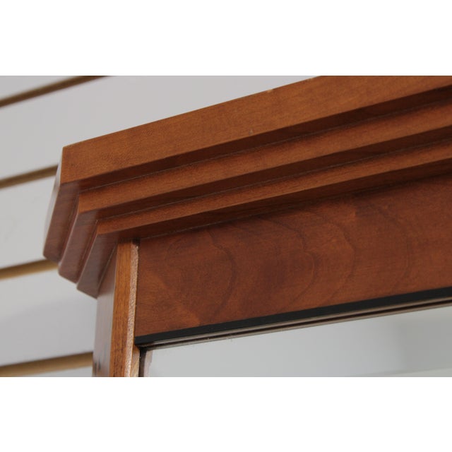 1990s Stickley 21st Century Collection Cherry Wall Mirror For Sale - Image 5 of 13