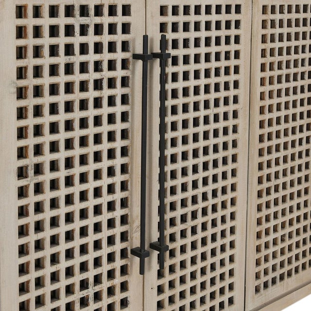 Wood Clara Salvaged Lattice Sideboard Credenza For Sale - Image 7 of 9