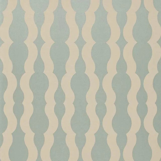 Contemporary Sample - Schumacher Villeroux Weave Fabric in Azure For Sale - Image 3 of 3