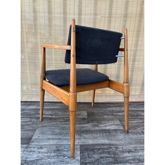 Set of Six Mid-Century Modern Atomic Era Dining Chairs Circa 1960s For Sale - Image 9 of 18