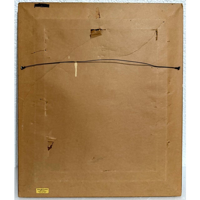 Paint Marc Klionsky, Post Soviet Russian Jewish Oil Painting Marc Klionsky Jerusalem Angel & Shofar, 1978 For Sale - Image 7 of 7