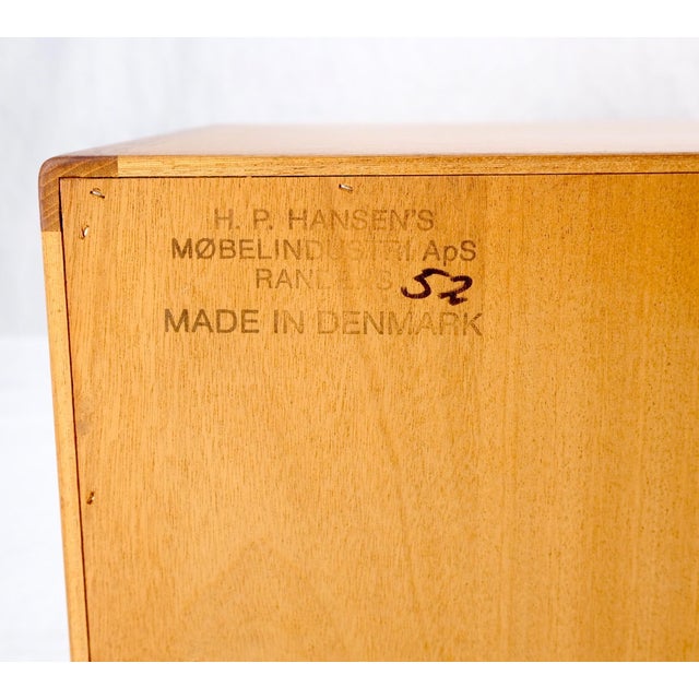 Mid-Century Modern Danish Mid-Century Modern Teak Credenza Tambour Doors Hutch For Sale - Image 3 of 12