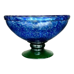 Vintage Boho Blown Glass Bowl