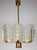 1960s Scandinavian Brass and Ice Glass 8-Light Chandelier by Carl Fagerlund for JSB, 1960s For Sale - Image 5 of 12