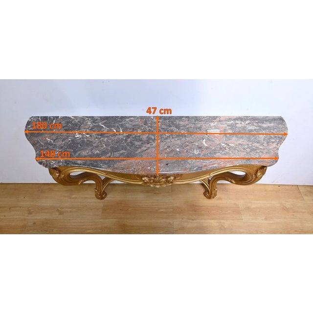 Louis XV Wall Console, Early 20th Century For Sale - Image 14 of 17