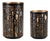 Forest Trees Punched Metal Candle Holder (Set of 2) For Sale