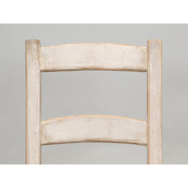 Country French White Washed Round Kitchen/Dining Table (6) Chairs For Sale - Image 14 of 17
