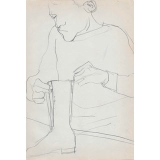1960s Figure Drawing of a Cobbler For Sale