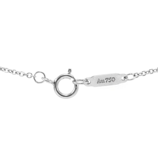 Metal Tiffany & Co. Keys 18k White Gold Pave Diamond Mini Crown Key Pendant Necklace For Sale - Image 7 of 9