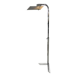 1990s Charles Hollis Jones Chrome Floor Lamp For Sale