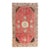 1930s Vintage Khotan Tribal Distressed Handwoven Salmon Wool Hand-Knotted Rug - 4'5" X 7'7" For Sale