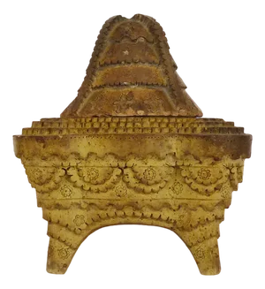 Pot in Carved Soapstone, Thailand, Burma