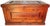 Vintage Rustic Country Farmhouse Cedar Lined Trunk With Caster Wheels For Sale - Image 4 of 13