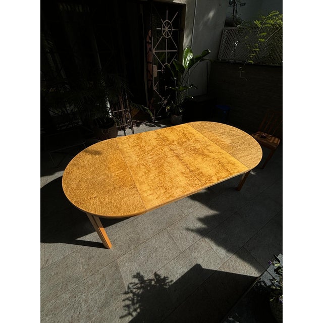 1960s Round Wooden Extendable Table, Sweden, 1960s For Sale - Image 5 of 18