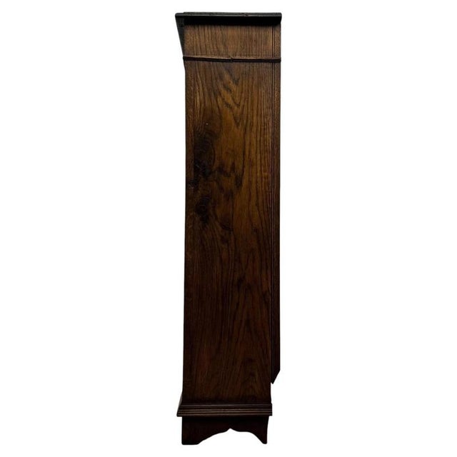Antique 19th Century Carved Oak Display Cabinet For Sale - Image 10 of 11