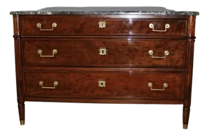 Louis XVI Dresser in Speckled Mahogany