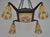 French Art Deco Chandelier by Vasseur & Ejg 1920s - Amber Glass & Wrought Iron For Sale - Image 6 of 10