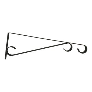 Vintage Mid Century Black Iron Plant Hanger For Sale