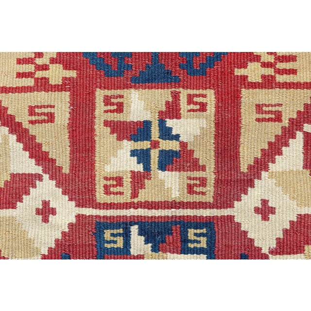 Red Doris Leslie Blau Vintage Swedish Tapestry Rug For Sale - Image 8 of 10