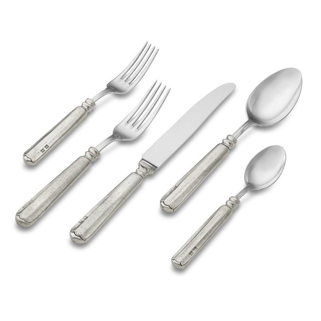 Williams Sonoma Alton Pewter Flatware Set of 5 Chairish