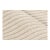 Oversized Rug & Kilim’s Modern Textural Rug in Cream White with Ribbed Stripes - 13x19 For Sale