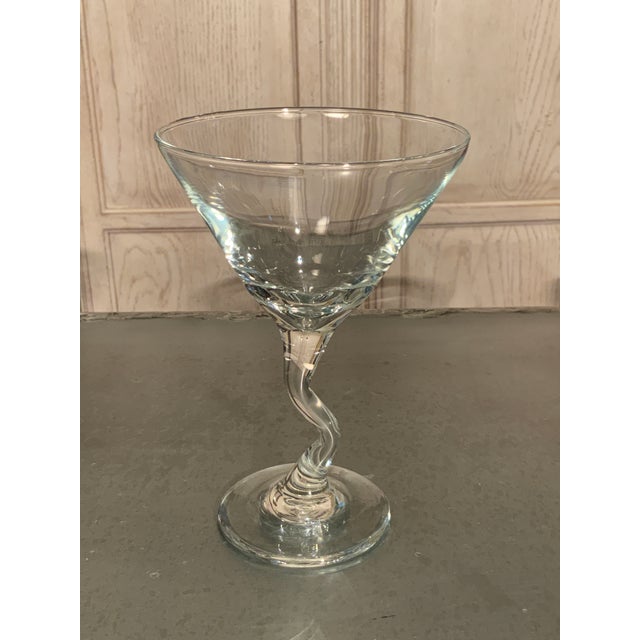2000s Libbey Glass Z Stem Martini Glasses Set of 8 Chairish