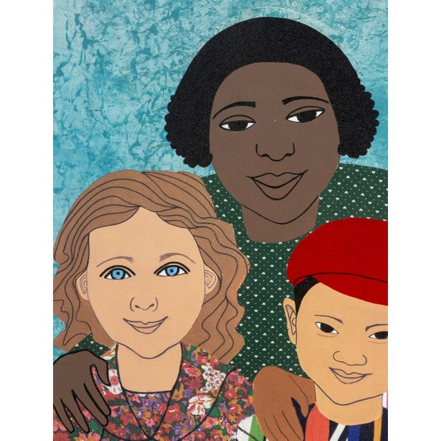 1900 - 1909 Elizabeth Catlett "Children With Flowers", 1995 For Sale - Image 5 of 9